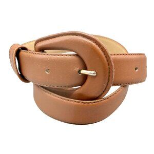 Anne Klein for Calderon Women's Belt Sz S Brown Genuine Leather Career Office